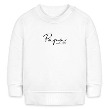 Dad est. 2025 / New Dad / Pregnant - Baby Sweatshirt by Stanley/Stella - white - Front