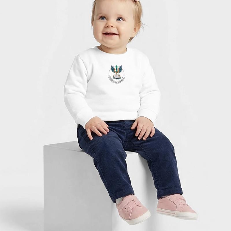Quest. Code. Conquer Emblem Baby Organic Sweatshirt Baby Changer von Stanley/Stella