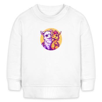 Alway be Friends - Baby Organic Sweatshirt Baby Changer von Stanley/Stella - Weiß - Vorne