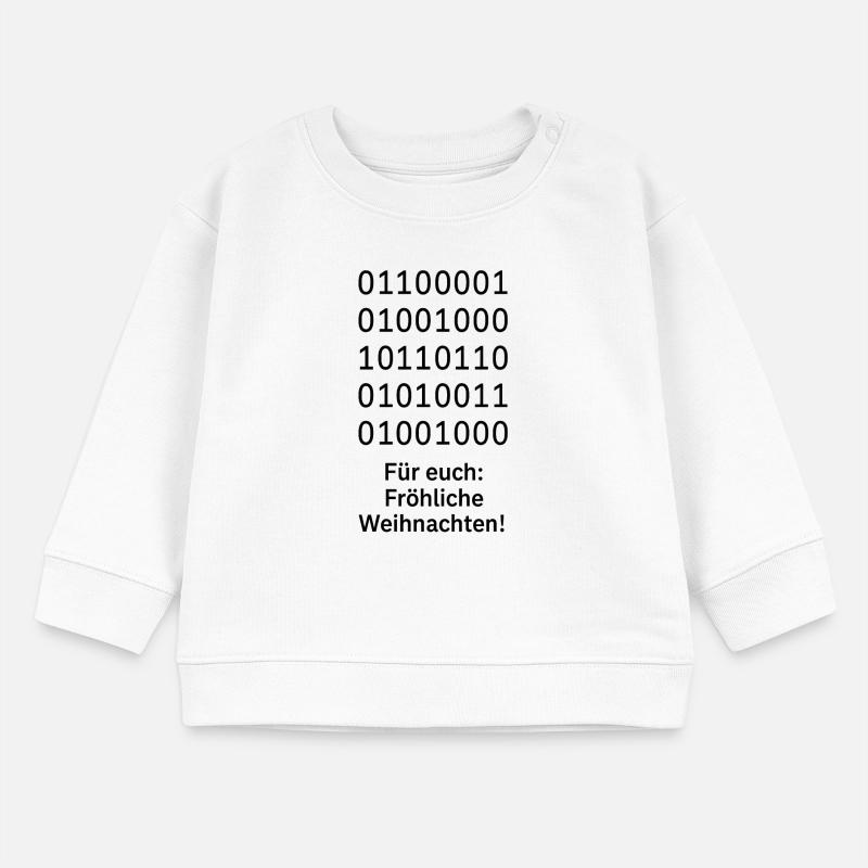 Binary Code Christmas Magic Baby Sweatshirt by Stanley/Stella