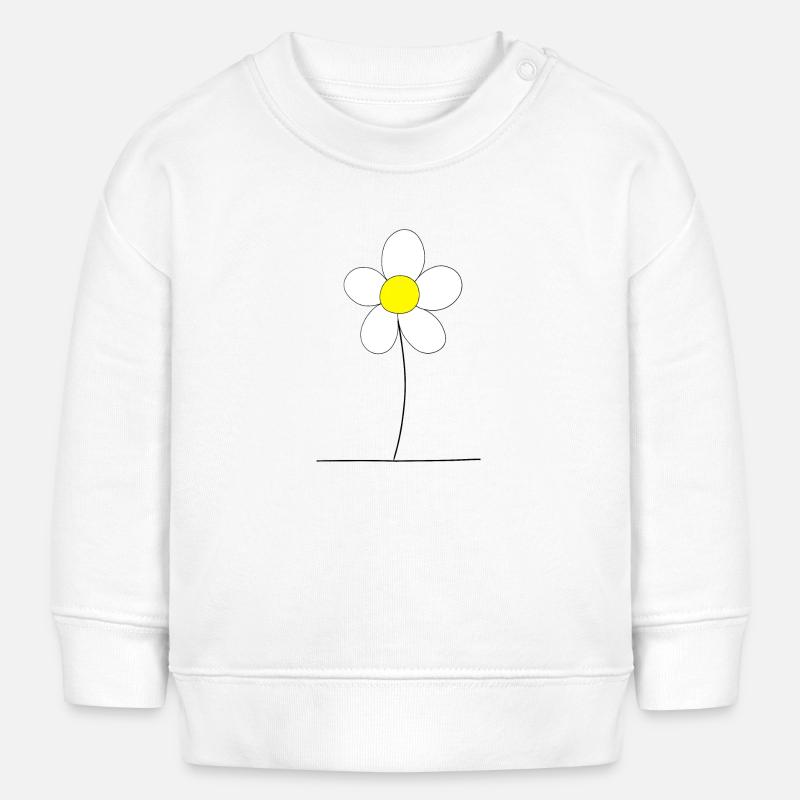 Cute daisy - Baby Sweatshirt by Stanley/Stella - white