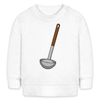 Cuisine cuisine soupe - Sweat bébé bio Stanley/Stella - blanc - Devant
