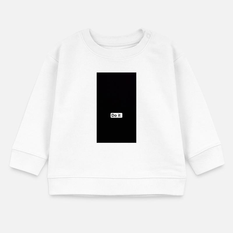 Faites-le en noir minimal Sweat bébé bio Stanley/Stella