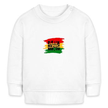 Mois de l’histoire des Noirs : un hommage à la culture africaine - Sweat bébé bio Stanley/Stella - blanc - Devant