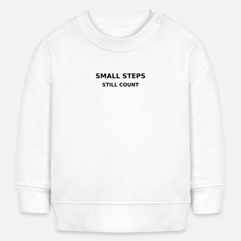 Petits pas - Sweat bébé bio Stanley/Stella - blanc