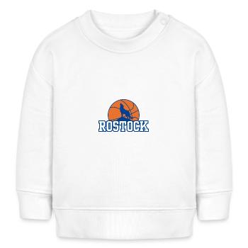 Rostock, meine Stadt! - Baby Organic Sweatshirt Baby Changer von Stanley/Stella - Weiß - Vorne