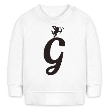G - Baby Sweatshirt by Stanley/Stella - white - Front