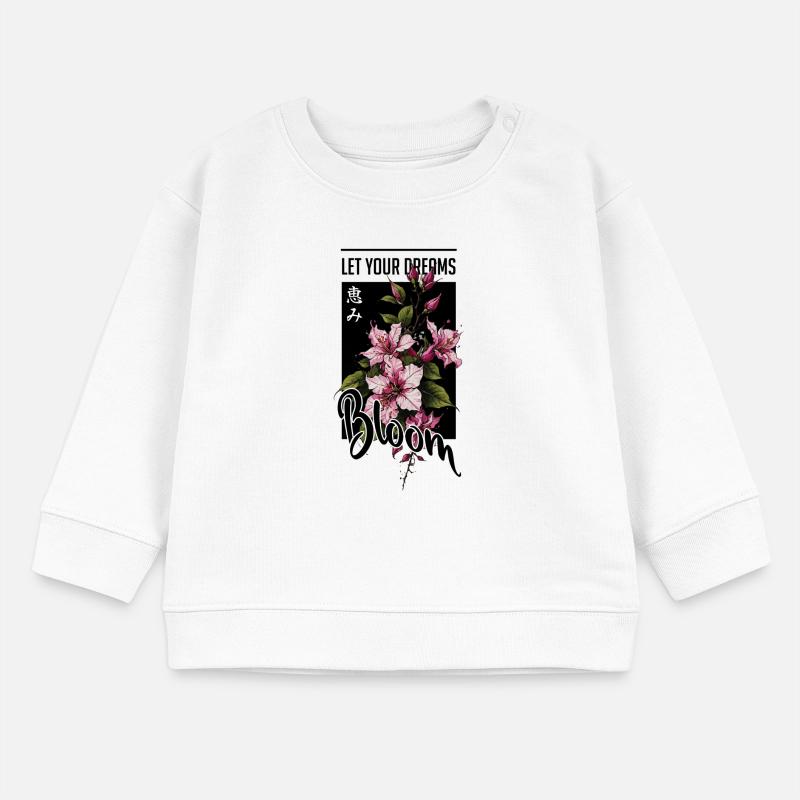 Night Hibiscus Script in Pink Baby Sweatshirt by Stanley/Stella