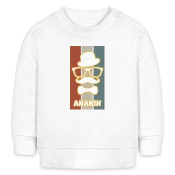 Cadeau pour Anakin - Sweat bébé bio Stanley/Stella - blanc - Devant