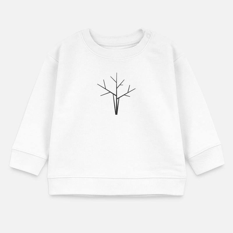 Baum abstrakt Baby Organic Sweatshirt Baby Changer von Stanley/Stella