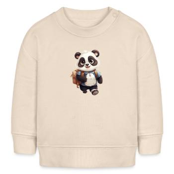 Panda Moritz - Baby Organic Sweatshirt Baby Changer von Stanley/Stella - Natur - Vorne