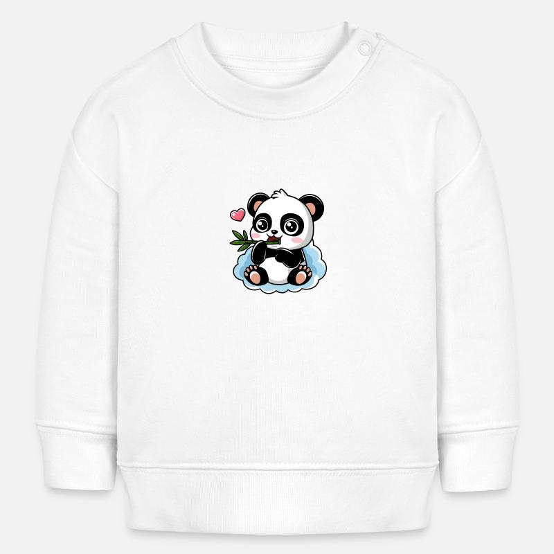 Paulchen Panda - Sweat bébé bio Stanley/Stella - blanc