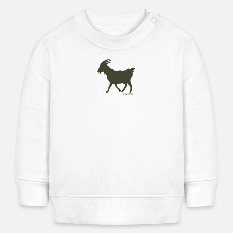 Bouc émissaire olivier - Sweat bébé bio Stanley/Stella - blanc