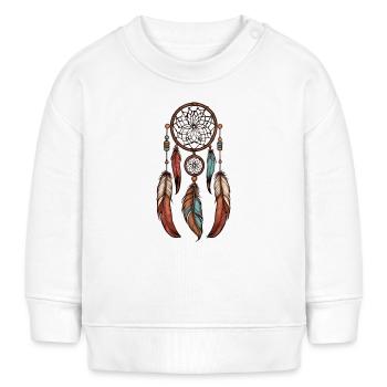 Traumfänger - Baby Organic Sweatshirt Baby Changer von Stanley/Stella - Weiß - Vorne