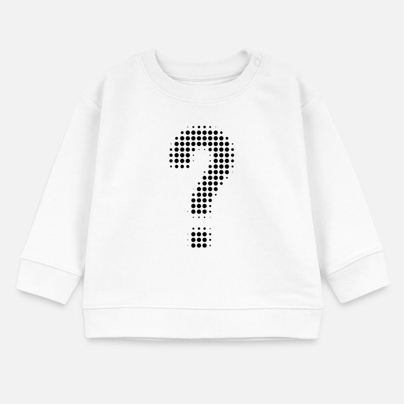 Fragezeichen Pixeloptik Baby Organic Sweatshirt Baby Changer von Stanley/Stella