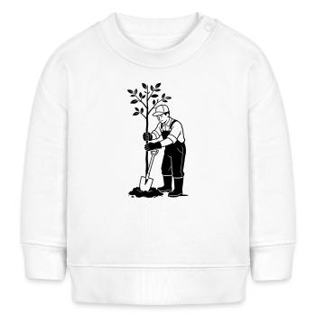Gärtner - Baby Organic Sweatshirt Baby Changer von Stanley/Stella - Weiß - Vorne