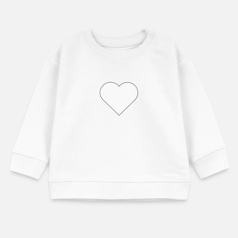 Template heart frame design Baby Sweatshirt by Stanley/Stella
