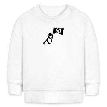 Geburtstag 60 Jahre - Baby Organic Sweatshirt Baby Changer von Stanley/Stella - Weiß - Vorne