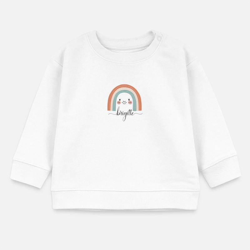 Brigitte! Rainbow, customizable Baby Sweatshirt by Stanley/Stella