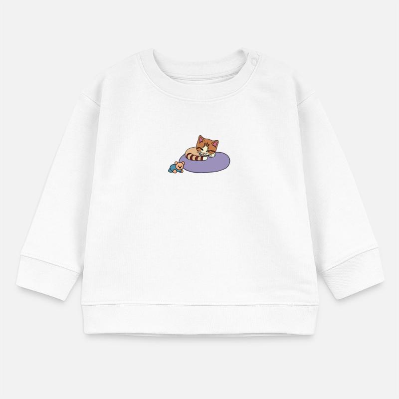 Katze Baby Organic Sweatshirt Baby Changer von Stanley/Stella
