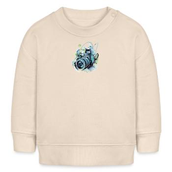 Urbane Burst-Kamera - Baby Organic Sweatshirt Baby Changer von Stanley/Stella - Natur - Vorne