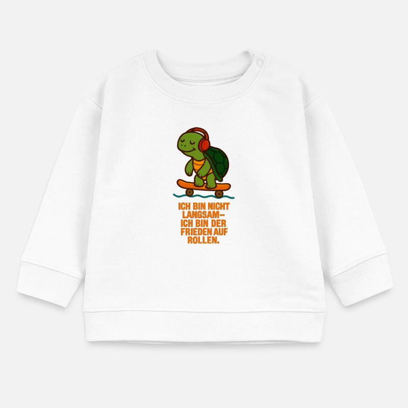Ich_bin_nicht_Langsam_Ich_bin_der_Flow_auf_Roll Baby Organic Sweatshirt Baby Changer von Stanley/Stella