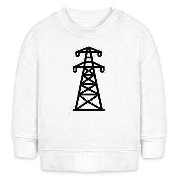 electricity pylon - Baby Sweatshirt by Stanley/Stella - white - Front
