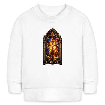 Resurrection He is Risen Easter Jesus - Baby Sweatshirt by Stanley/Stella - white - Front