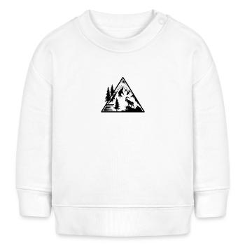 Alpen Berge Steinbock - Baby Organic Sweatshirt Baby Changer von Stanley/Stella - Weiß - Vorne