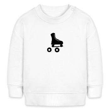 Roller - Sweat bébé bio Stanley/Stella - blanc - Devant