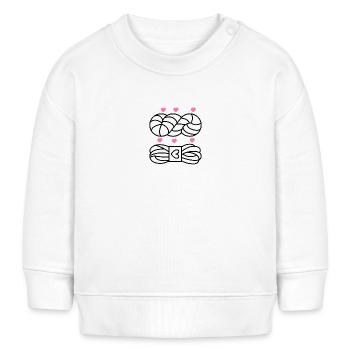 Stricken Stricken Häkeln Stricker - Baby Organic Sweatshirt Baby Changer von Stanley/Stella - Weiß - Vorne