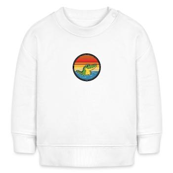 Alligator Retro Alligators - Baby Sweatshirt by Stanley/Stella - white - Front