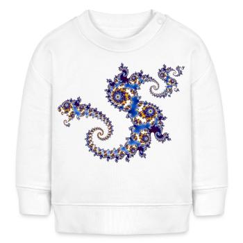 Julia Fraktal - Baby Organic Sweatshirt Baby Changer von Stanley/Stella - Weiß - Vorne