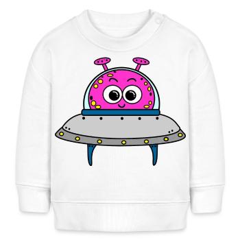 Alien - Baby Organic Sweatshirt Baby Changer von Stanley/Stella - Weiß - Vorne
