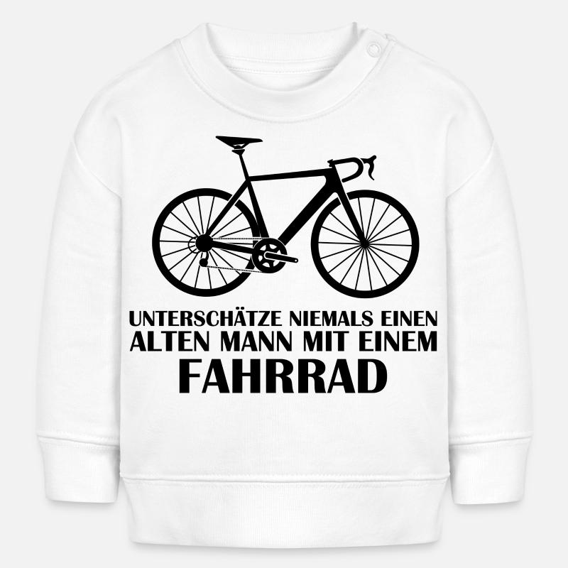 Funny Bicycle Saying - Baby Sweatshirt by Stanley/Stella - white