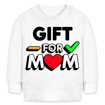 Valentine's Day Gift for Mom happy Valentine's Day - Sweat bébé bio Stanley/Stella - blanc - Devant
