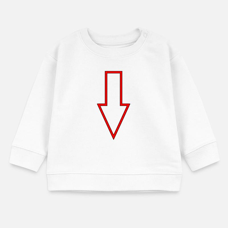 Flèche directionnelle Panneau indicateur Sweat bébé bio Stanley/Stella