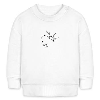 Signe du zodiaque Sagittaire - Sweat bébé bio Stanley/Stella - blanc - Devant