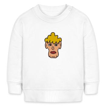 Colorful Comic Face - Baby Sweatshirt by Stanley/Stella - white - Front