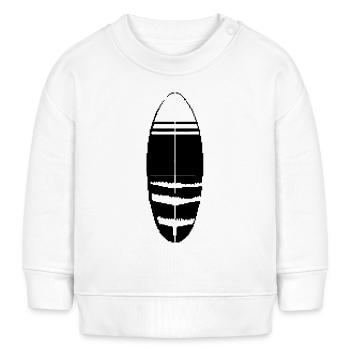Surfboard Pixel - Baby Sweatshirt by Stanley/Stella - white - Front