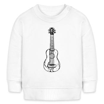 Ukulele Skizze - Baby Organic Sweatshirt Baby Changer von Stanley/Stella - Weiß - Vorne