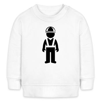Ouvrier du bâtiment - Sweat bébé bio Stanley/Stella - blanc - Devant