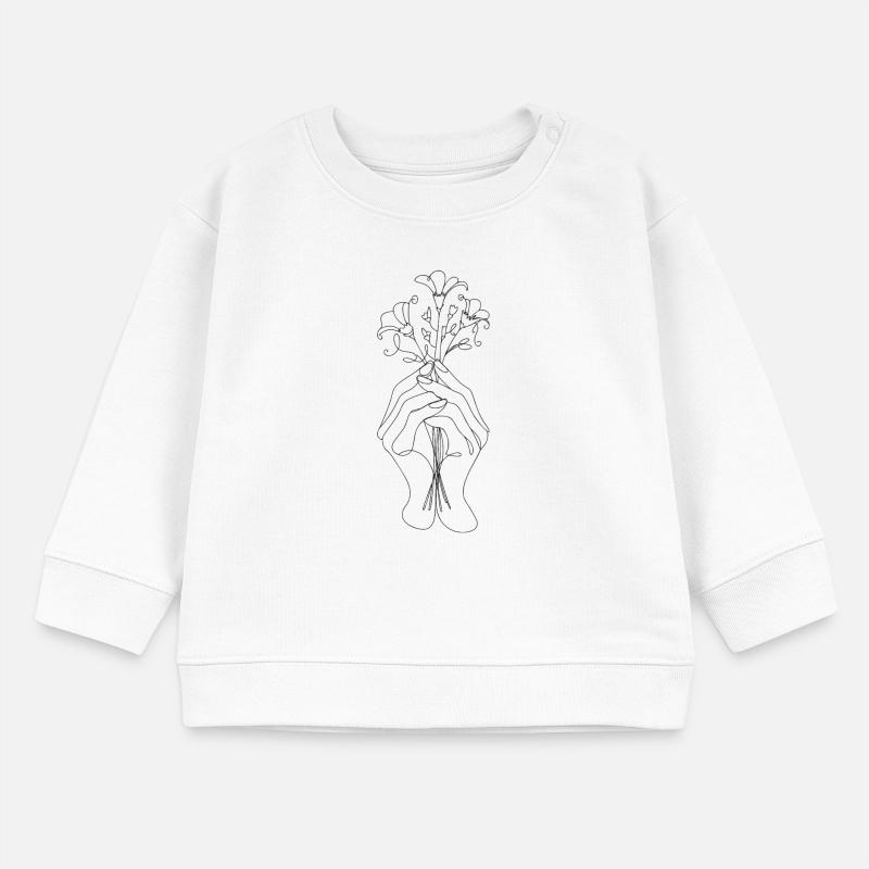 Hands Nurture Sprouting Bouquet Baby Sweatshirt by Stanley/Stella