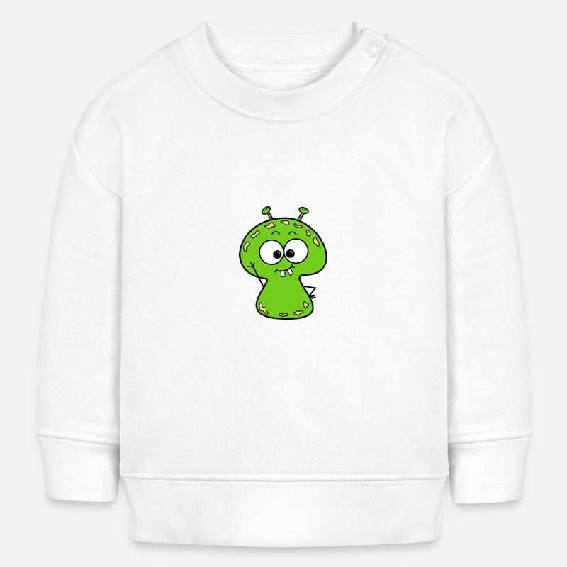 Monstre - Sweat bébé bio Stanley/Stella - blanc