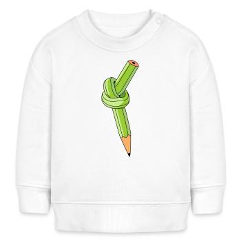 pencil - Baby Sweatshirt by Stanley/Stella - white - Front