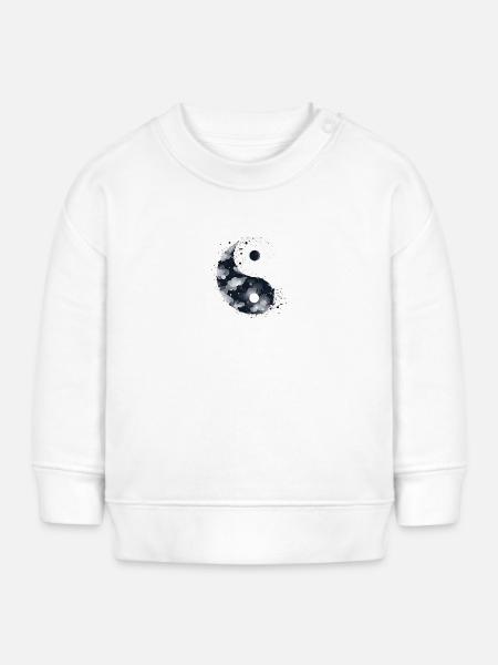 Yin Yang - Baby Organic Sweatshirt Baby Changer von Stanley/Stella - Weiß