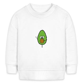 Avocado - Baby Organic Sweatshirt Baby Changer von Stanley/Stella - Weiß - Vorne