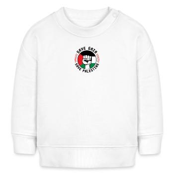 Palästinenser - Stehen Sie zusammen für Palästina 🇵🇸 - Baby Organic Sweatshirt Baby Changer von Stanley/Stella - Weiß - Vorne