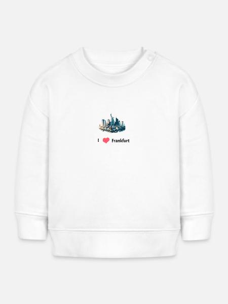 frankfurt - Baby Organic Sweatshirt Baby Changer von Stanley/Stella - Weiß
