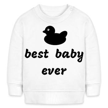 Meilleur bébé de tous les temps - Des choses mignonnes pour bébé pour les parents - Sweat bébé bio Stanley/Stella - blanc - Devant